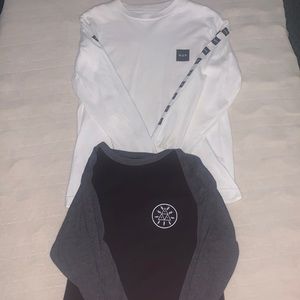 2 HUF Long Sleeve Small Men’s T-shirts